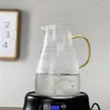Höftkolvar 1500 ml kanna värme motståndande borosilikat glas kallt vatten potten hushållsblomma drycker fruktjuice kanna dryck