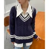 Women's Blouses Shirts Deeptown Vintage Shirt Ladies Blue Zip Up Blouse for Women Korean Style 2022 Fashion Spring Oversized Casual Long Sleeve Tops J230802