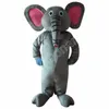 Haute qualité gris éléphant mascotte animaux Costume vêtements adultes fête déguisement tenues Halloween noël en plein air défilé costumes