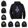 Sweats à capuche pour hommes drapeau islandais Vintage fabriqué en Islande cadeau pull à capuche hommes femmes unisexe coton homme Hip Hop Style sweat