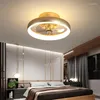 Pendant Lamps Modern Ceiling Fan Light Creative Luxury Dining Room Bedroom Lights Children's Variable Frequency Chandelier Lamp