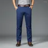 Calça masculina de verão, ajuste moderno, calça de desempenho 2023, masculina, leve, inteligente, casual, reta, terninho médio, calça cáqui