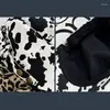 Berets Fashion Cow/ Leopard Print Hat Men Men Women Sboys Cap Spring Sunproof Shats Duckbill Flat для H7EF