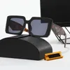 Solglasögon designer rektangulära solglasögon ladyes glasögon enkla och eleganta stranddator stor fyrkantig multifärgalternativ rabatt med ruta MS Mr Women Man Vllr