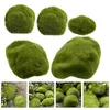 Fleurs décoratives 5 Pcs Faux Pierre Vert Décor Mousse Pierres Artificielle Moussue Faux Bonsaï Émulé Mousse Imité Moule Bureau Mur Ornement