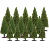 Dekorativa blommor Set Mixed Pine Model Landscape Tree Scenery Sand Tray Layout Prop Fake Trees Toys