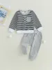 Clothing Sets Adorable Infant Boys 2-Piece Outfit Cozy Oversized Sweater Top With Long Sleeves And Comfy Drawstring Pants