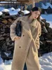 여자 모피 2023 겨울 여성 우아한 단단한 두꺼운 따뜻한 연료 코트 암컷 빈티지 테디 베어 패션 한국인
