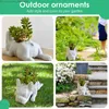 Planters POTS HESIN DOG Meat Plant Decoration Mini French Bulldog Plant Waterproof Handmited Christmas Gift Garden Lawn Decoration Z230802