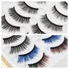 False Eyelashes 7 Pairs Colorful 3D Magnetic Handmade Eye Makeup Magnet Eyeliner With Tweezer Set Thick Curly Lashes TSLM1 230801