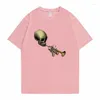 T-shirt da uomo Fashion Brand Design Skull Graphic Uomo Donna Casual Loose oversize manica corta T-shirt da uomo Vintage Anime Tshirt