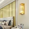 Duvar lambası Postmodern Lüks K9 Kristal Villa Yatak Odası Koridoru Oturma Odası TV Arka Plan Sconces Loft LED Işık Fikstür