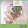 Smalto per unghie 2 in 1 Candy Color Manicure Scrub brillante a base d'acqua No Bake Peeling Quick Dry Waterproof Lasting 230802