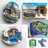 Ímãs de geladeira Croacia Ímã Kroatie Tourist Souvenirs Mediterrâneo Malta Polônia Adesivos magnéticos de geladeira Croácia Mapa Decoração para casa 230802