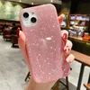 Cell Phone Cases Luxury Glitter Powder Bling Phone Case For iPhone 14 Pro Max 13 12 11 XS X XR 7 8 Plus SE Mini Fashion Silicone Shockproof Cover L230731