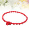 Charm Bracelets TENDYCOCO Red Rope Thread Bracelet Trançado Rico Saudável Para Casal