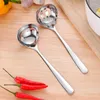 Spoons Long Handle Golden Soup Spoon Ladle Home Kitchen Tableware Stainless Steel Scoop Colander Kitchenware Cooking Utensils