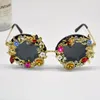 Lunettes de soleil INS Diamant Femmes Marque Designer Partie Dames Lunettes Strass Saison Perle Lunettes Lunette De Soleil Femme