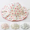 Haar Accessoires Kinderen Hoed Meisjes Jongens Lente Herfst Outdoor Schaduw Dot Prints Zonnebrandcrème Visser A's Badpak Cap