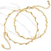 Bracelets de cheville pastorale géométrie petit poivre orteil chaîne dauphin résistant à la décoloration personnalité accessoires femmes belle cheville bijoux