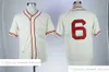 Vintage film honkbal draagt Jersey 6 Johnny Pesky 8 Carl Yastrzemski 9 Ted Williams 14 Jim Rice 19 Jackie Bradley Jr 23 Travis Shaw Carlton Fisk David Ortiz Bill Lee