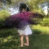 Scarves 2023 Kids Butterfly Wings Cape Girls Fairy Shawl Pixie Cloak Fancy Dress Costume Gift Party Supplies