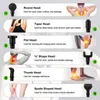Leg Massagers 6 heads Massage Gun Electric Neck Massager Smart Hit Fascia for Body Relaxation Fitness Muscle Pain Relief 230802