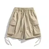 Shorts masculinos 2023 Carga à prova d'água Estilo Japão Casual Solto Meia Calça Homens Workwear Multibolso Grande Cueca Rua 230802