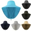 Szerokie czapki czapki czapki ochrona UV Unisex Sun Hat Discounts! CAP2 Summer Fishing Fishing z klapą szyi