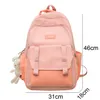 School Bags Girl Nylon High Capacity Kawaii Bag Waterproof Female Travel Book Ladies Laptop Trendy College Backpack Women Fashion 230801