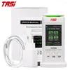 Tasi TA7110 Série 8 em 1 Detector de Qualidade do Ar PM2.5 PM10 HCHO TVOC C6H6 CO2 Termômetro Formaldeído Monitor Home Teste