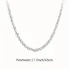 Chaînes Collier en Argent Sterling 925 Femme Chaîne Sans Pendentif Clavicule Galaxie Nue Mince Stacked