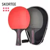 Table Tennis Raquets 6 Star Professional Racket WIth Bag Horizontal Grip Ping Pong Paddle pingpong bat Student Sports Equipment 230801