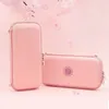 Étui de transport rose Sakura compatible avec l'étui de protection Nintendo Switch Lite avec 8 cartouches de jeu, matériau PU étanche et dur pour offrir une protection