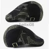 Stingy Brim Hats Ethnic Style Beret Hat Men Patchwork Flat Cap For Women Letter Embroidery Peaked Hat Spring Newsboy Visors Beret Cap Adjustable J230802