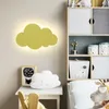 Vägglampa ledmolnlampor moderna vardagsrum flicka barns sovrum barn akrylon minimalistisk dekoration blå rosa vit110v 220v