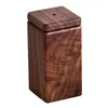 2pcs Toothpick Holders Style Solid Wood Toothpick Creative Home High-end toothpick cans living room restaurant fashion personality toothpick box