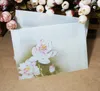 Gift Wrap 5pcs Vintage Chinese Style White Lotus Acid Paper Translucent Multifunction Lovely Wedding Thickened Envelope Sobres