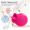 Vibratorer Rose Toy Clitoris Tongue Slicking Vibrator Nipple Stimulator CLIT PUSSY LIKER Masturbator Vuxen Par Erotiska sexleksaker för kvinnor 230801