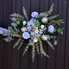 Decorative Flowers 45cm Dia Artificial Flower Row Arrangement Wall Backdrop Wedding Decoration Road Leading Fake Plants Po Props