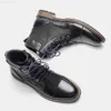 Stiefel 40-46 Herren-Stiefeletten aus Kunstleder, zweifarbige Schnürsenkel, bequeme, modische Lederstiefel für Herren #AL651 L230802