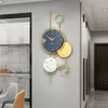 Wandklokken Licht Luxe Smeedijzeren Klok Voor Entree Hal Restaurant Woonkamer Kantoor Decoratie Stil Metaal Mode