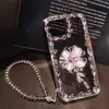 Mobiltelefonfodral Bling Diamond Flower Soft Phone Case för Samsung Galaxy A53 A73 A33 A32 A51 A71 A 72 52 22 13 12 11 10 S Cover L230731