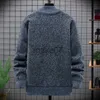 Herrtröjor Autumn Winter Men's Sweater Coat Faux Fur Wool Sweater Jackets Män blixtnedslagare Stickat tjockt kappa Varm casual Knitwear Cardigan J230802