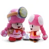 جميلة بينك الفطر الفتاة الفتاة الفخمة لعبة أنيمي Girls Girls Miner Adventure Mushroom Sisters Plushie Doll Hight Age 4 6