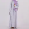 Ubranie etniczne muzułmańska moda sukienka Hidżab Turcja Eid Abaya Dubai Crepe Plain Długie afrykańskie skromne sukienki dla kobiet Islamska szata kaftanowa