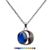 Chaînes Femme Lune Gem Sentiment Couleur Chaude Changeant Collier Chaîne En Acier Inoxydable