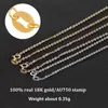 Strängsträngar Ruiyi Real 18K Gold Chain Necklace Classic Simple O Design Pure AU750 For Women Fine Jewelry Gift 230801