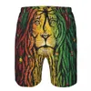 Mäns shorts Badkläder Mens Swim Beach Swimming Trunks For Man Rastafarian Lion Swimsuit Surf Board Baddräkt