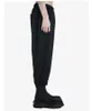 Herenbroek Losvoetige zwarte negende mannelijke Japanse retro wilde geplooide taps toelopende voeten lange broek
